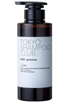 TOKYO SHAMPOO CLUB Супер плотный шампунь с аминокислотами герань 300 мл TOKYO SHAMPOO CLUB Мужской все в одном
