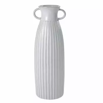 Tokyodo Vase Gray Width x Depth x Height cm Elena Pot L GW000637 approx. 11.5 (including handle) approx. 7.5 approx. 32.5 серый