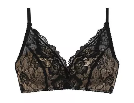 Только бюстгальтер увеличивает декольте u328 C70 Черный [Два крючка] [Без косточек на 1,5 размера больше] чёрный