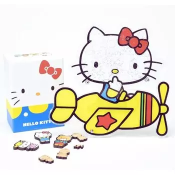 только несколько официальных деревянных пазлов Sanrio Hello Kitty для взрослых, пазл, подарок на годовщину, день рождения, интерьер, поставляется со специальной рамкой