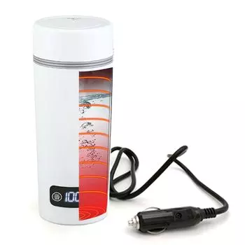 только но и термо MACOLAUDER Автомобильный электрический чайник режим 450 мл Электрическая кастрюля 304 нержавеющая сталь Сон в машине Сухое молоко Цветочный чай