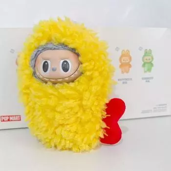 Только одежда 10 см Каваи Лабубу Плюшевая игрушка Картофельные чипсы Кукуруза Животное Акула Динозавр Пчела Комбинезон Одежда Лабубу Подарок для детей