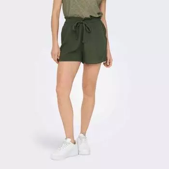 Легкие эластичные шорты с завышенной талией ТОЛЬКО для женщин M чёрный