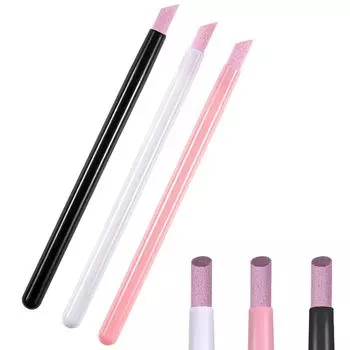 Толкатель для ногтей Толкатель для кутикулы для лечения кутикулы Толкатель для удаления старой омертвевшей кожи Удобный для переноски набор из 3 принадлежностей для гелевых ногтей