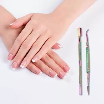 Толкатель кутикулы Средство для снятия лака с ногтей Нержавеющая сталь Маникюрный инструмент Педикюр Маникюрные инструменты для ногтей Для ногтей на руках и ногах One Size