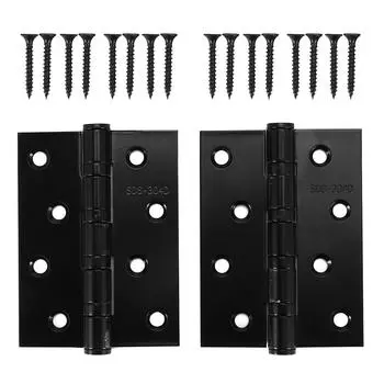 Толщина дверной петли из нержавеющей стали 304, бесшумная плоская петля, черная фурнитура для домашнего использования, 3,0 мм