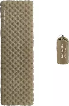 Толщина коврика Naturehike Air составляет 8 см. Высокий показатель R. Низкотемпературный или выше. Сверхлегкий кемпинговый коврик. Приблизительно. 3.2 -5 коричневый