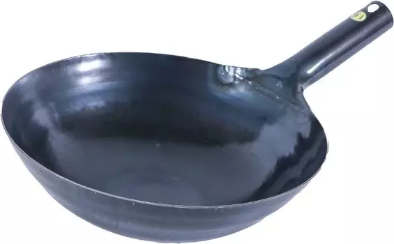 Толщина железной пластины Yamada Industries, изготовленная в одном коммерческом вок-сковороде Yamada 001041, 27 см, 1,6 мм, Япония, ручной, китайский, использование,