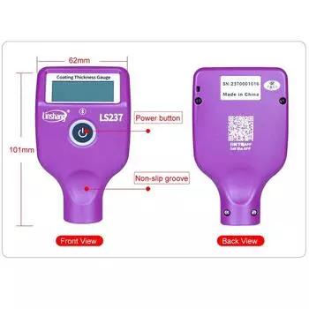 Толщиномер автомобильной краски Linshang LS237, проверка покрытия автомобиля, определение железной шпатлевки с помощью трехцветного вращающегося экрана