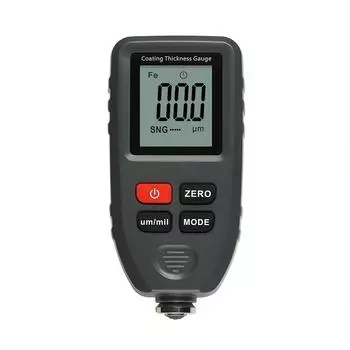 Толщиномер покрытия 0,1 мкм/0-1300 Тестер толщины автомобильной краски Измерительный FE/NFE Русский ручной инструмент для покраски чёрный