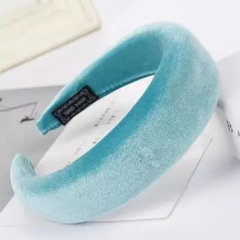 Толстая бархатная повязка на голову резинки для волос для женщин аксессуары для волос пластиковые мягкие повязки на голову ретро головной убор удобный обруч для головы 4 см