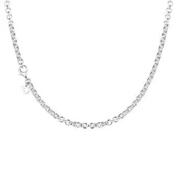 Толстая цепочка-цепочка, ожерелье из стерлингового серебра 925 пробы, ожерелья для женщин, оригинальные ювелирные изделия, подарок, ожерелья, новинка 45 см