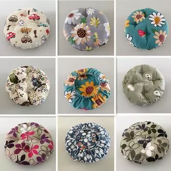 Толстая круглая подушка для офисного кресла, чехол для подушки с резинкой, подушка для медитации, коврик для йоги, декоративный коврик для сиденья табурета 25cm