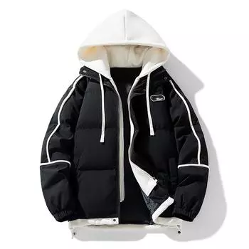 Толстая куртка из искусственного хлопка, двухкомпонентная, осенне-зимняя куртка для пары, универсальная повседневная куртка из хлопка S