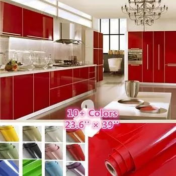 Толстая мебель, ремонт, ванная комната, кухонный шкаф, столешница, стикер на стену оранжевый