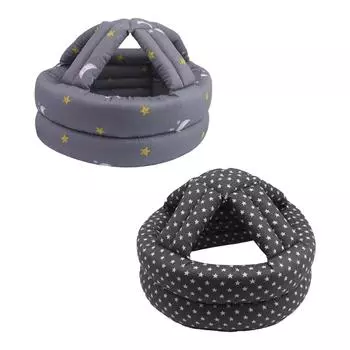 Толстая мягкая защитная шапка, противоударная, дышащая, для пожилых людей чёрный