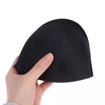 Толстая накладка на грудь, цельная губка, массажная накладка на ладонь, в форме сердца чёрный