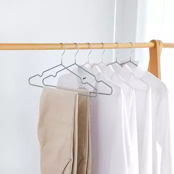 Толстая нескользящая нескользящая вешалка для одежды Сухая и влажная пластиковая вешалка с двойным погружением для хранения одежды Сушилка для одежды Вешалка для одежды 40*19cm/1pcs розовый