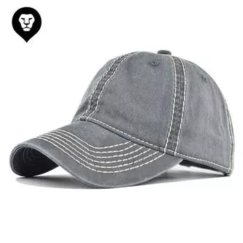 Толстая нить высокого качества для взрослых, стираная, чистый хлопок, однотонная, легкая бейсболка, мужская, не выцветающая бейсболка Adjustable