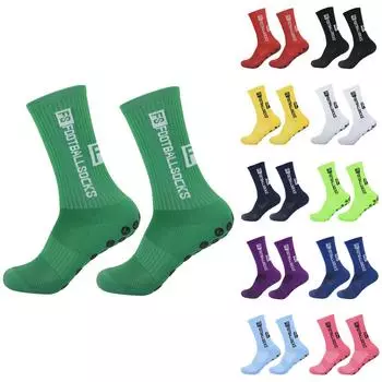 Толстая нижняя часть полотенца подавляет запах клея, предотвращая скольжение футбольных носков One Size красный