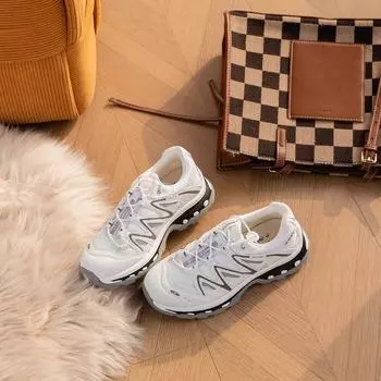толстая подошва для бега на открытом воздухе, дышащая, универсальная, повседневная, спортивная обувь в студенческом стиле, женская, 2024, новая, обувь для папы, женская 35