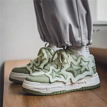 Толстая подошва мужские теннисные кроссовки толстые мужские кроссовки удобная обувь для отдыха на открытом воздухе нескользящая прогулочная дизайнерская мужская повседневная обувь мода Tide Man 39 бежевый