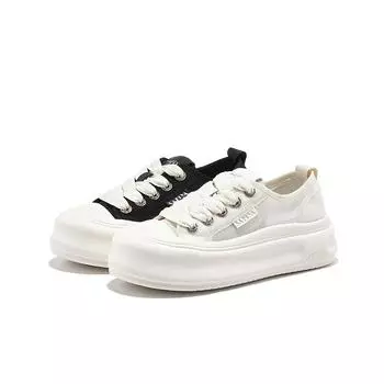 Толстая подошва, повышенная легкость носки, женская летняя новая мода, универсальная сетчатая дышащая повседневная спортивная обувь для скейтбординга 35 белый