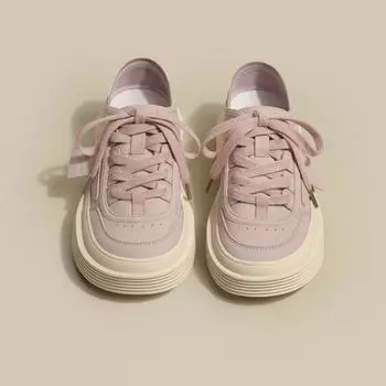 Толстая подошва с круглым носком из сетчатой дышащей парусины универсальные туфли для доски удобные и дышащие две пары женской обуви 36 белый