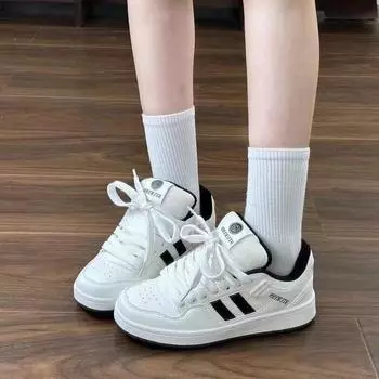 Толстая подошва, увеличивающая рост, универсальная повседневная белая обувь для женщин 35 белый