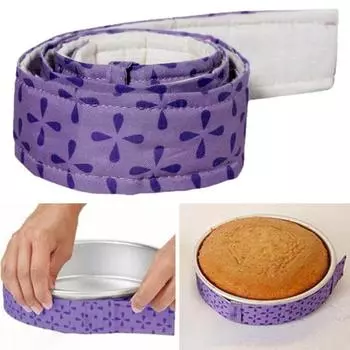Толстая полоска для выпечки. Удобный в использовании многофункциональный защитный ремень для противня. фиолетовый