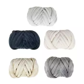 Толстая пряжа для плетения ручная вязка моющаяся длина вязания 20 м объемная пряжа для ручного вязания легкие хаки