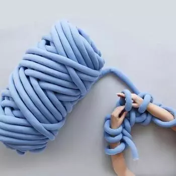 Толстая пряжа для ручного вязания, пряжа для вязания вручную, мягкая трубчатая пряжа для сумок, корзин, подушек, гнезд для домашних животных, поделок своими руками 250g хаки