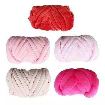 Толстая пряжа для вязания крючком, одеяла, вес, длина пряжи 787,4 дюйма, мягкая пряжа для вязания крючком для одеял, подушек, шарфов, подушек, свитеров темно-розовый