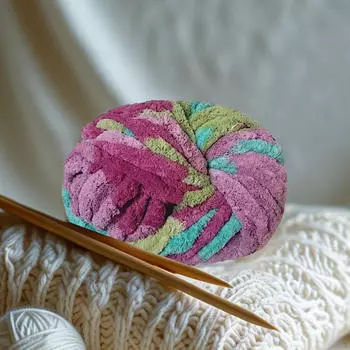 Толстая пряжа для вязания крючком Одеяло из полиэстера Портативное Креативное Вязание DIY Принадлежности для Style A