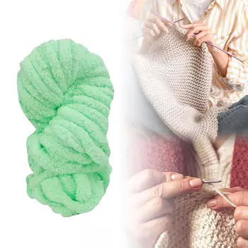 Толстая шерстяная пряжа Jumbo трубчатая шаль для вязания крючком своими руками мягкий наполнитель вес объемный для подушки White Color Grey