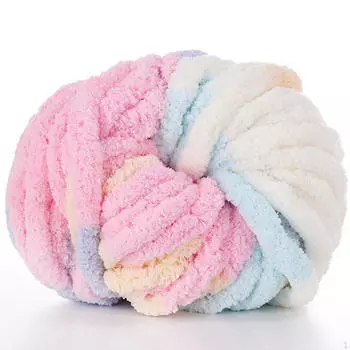 Толстая шерстяная пряжа объемная вязка крючком для шапок коврик свитер A