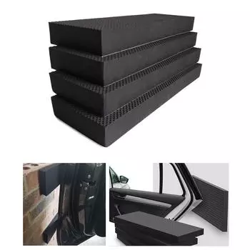 Толстая водонепроницаемая защита для стены гаражной двери, угловой бампер, пенопластовый настенный угловой защитный стикер для автомобиля, набор из 4 шт. A чёрный