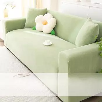 Толстая замша, противообрастающая, износостойкая, нескользящая подушка для дивана, зимний чехол для сиденья дивана, универсальный чехол для дивана 90-140cm