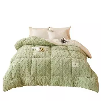 Толстое одеяло из овечьей шерсти 100x150cm/1kg теплый белый