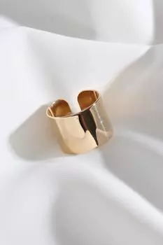 Толстое суставное кольцо золотого цвета