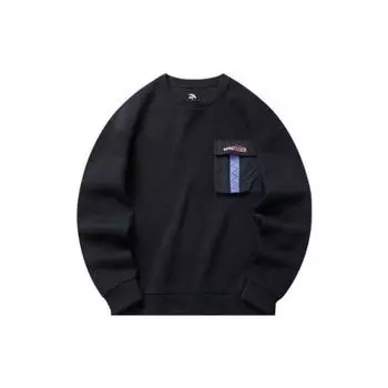 Толстовка Anta Printed Round Neck с длинными рукавами, унисекс, черная 152218710-2 L