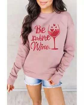 Толстовка Azura Exchange Shining с графическим принтом S розовый