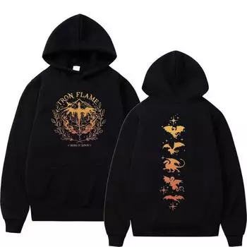 Толстовка Basgiath War-Sudadera с капюшоном XS чёрный