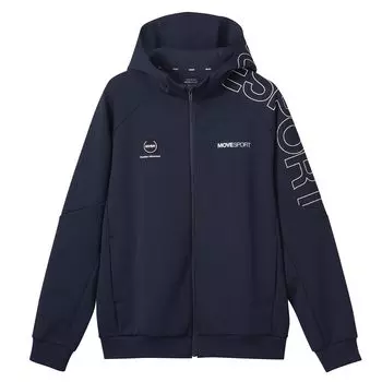 Толстовка Descente с застежкой-молнией SHIELD Allover Pattern MVSP ветрозащитная, сохраняющая тепло, эластичная, впитывающая пот, для тренировок S [Move Sports] (и то и другое