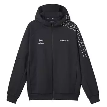 Толстовка Descente с застежкой-молнией SHIELD Allover Pattern MVSP ветрозащитная, сохраняющая тепло, эластичная, впитывающая пот, для тренировок 3 л [Move Sports] (и то и другое