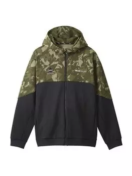 Толстовка Descente с застежкой-молнией SHIELD Allover Pattern MVSP ветрозащитная, сохраняющая тепло, эластичная, впитывающая пот, для тренировок, размер L [Move Sports] (и то и другое