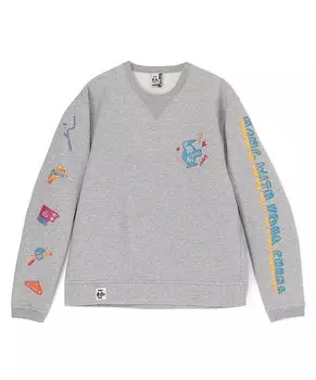 Толстовка Disco Time Crew Top [Chums] мужская H/серая