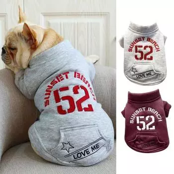 Толстовка для домашних животных, флисовая, на две штанины, толстая, утолщенная, однобортная, морозостойкая, с короткими рукавами, плюшевая, устойчивая к укусам L серый