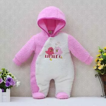 Толстовка для новорожденных, осенне-теплая зима, цельный комбинезон для девочек, одежда с длинными рукавами для мальчиков, коралловый флис, детские комбинезоны 0/3 жёлтый