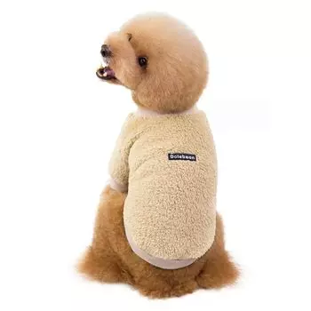 Толстовка для собак CLARAH Dog Wear Boa Plain Fluffy Pos M BEIGE dt191202204-am